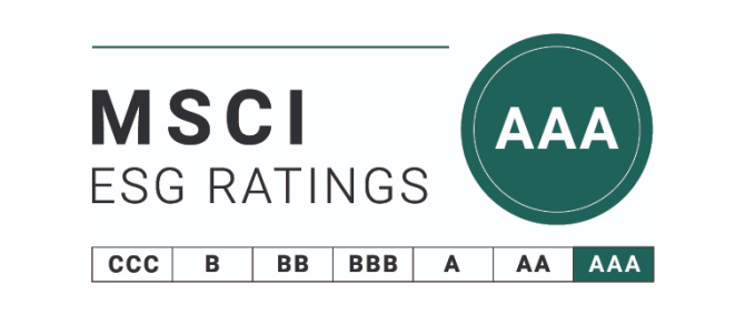 AAA in the MSCI ESG Ratings