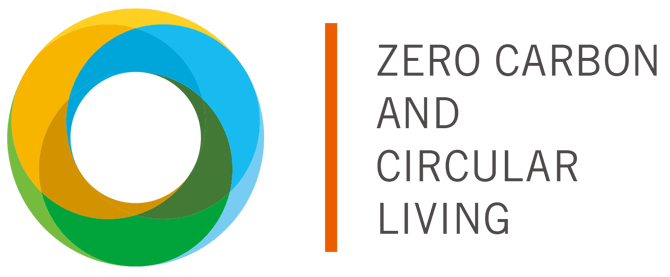 ZERO CARBON AND CIRCULAR LIVING logo
