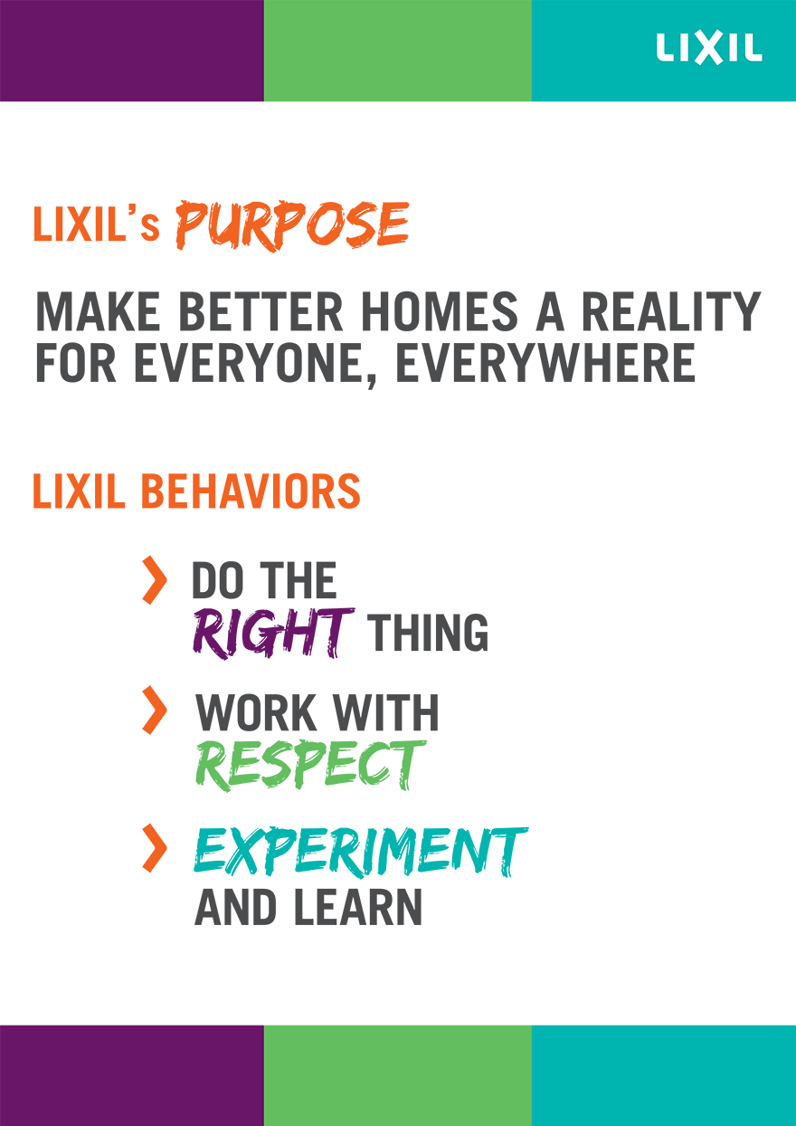 LIXIL’s Purpose and Behaviors