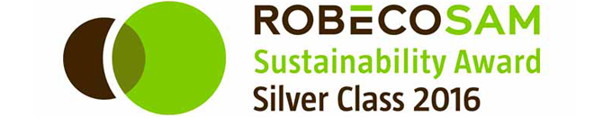 RobecoSAM社の2016年サステナビリティ格付けで「シルバークラス」に選定（2016年1月）